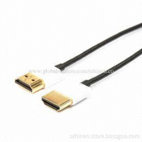 Ultra-slim HDMI Cables, 2.8mm OD, 1m Length, Zinc Alloy Shell